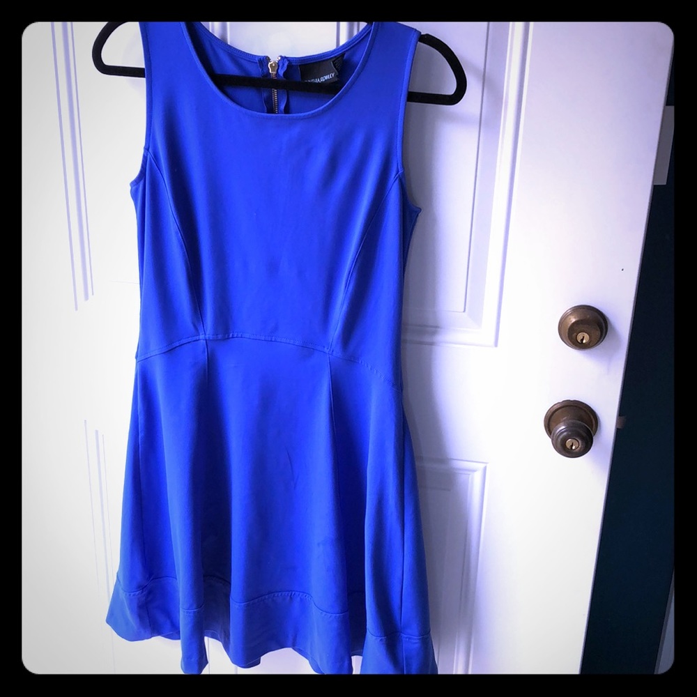 Cobalt blue skater style flowy dress